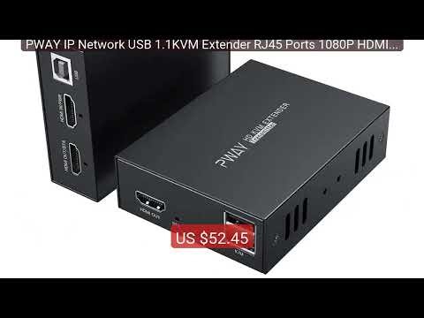 PWAY IP Network USB 1.1KVM Extender RJ45 Ports 1080P HDMI O... — Top Pick 2026 | Unbeatable Price!