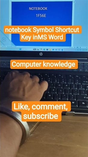 notebook Symbol Shortcut Key inMS Word #shorts #computer #tipsandtricks #notebook #trending