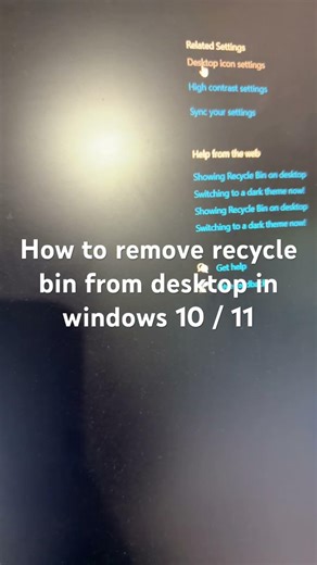 How to remove recycle bin from desktop in windows 10 / 11