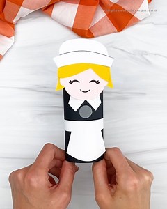 12K views · 54 reactions | Turn tp rolls into cute little Pilgrims for a fun and simple Thanksgiving craft! Template for both boys and girls! | Simple Everyday Mom | Facebook