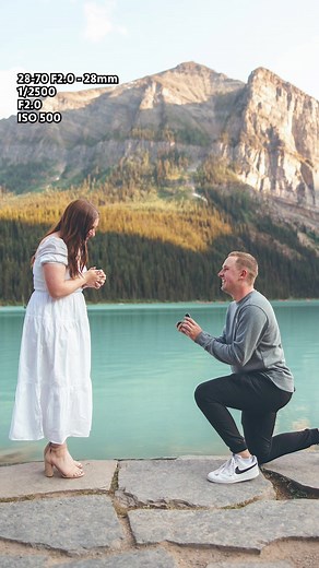 Name a spot that’s seen more proposals..I’ll wait 🏔️ #proposal #photography #banff #surpriseproposal #photosession #photoedit #banffphotographer #engagement #editing #gopro #360 #360camera #shesaidyes