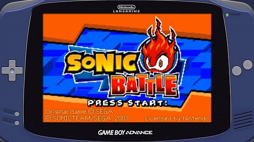 【Sonic Battle 索尼克战斗】GBA 怀旧掌机经典游戏永久高清收藏版【高清60帧】_童年回忆