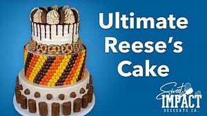105K views · 8.1K reactions | The Ultimate Reese's Chocolate Cake If you like peanut butter, you'll definitely like this. If you don't then oops.  I've been gone way too long, but you'll find out why soon! What candy should I use next? #cake #cakedecorating #reeses | The Sweet Impact | Facebook