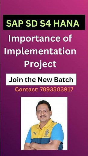 Importance of Implementation Project || SAP S4 HANA SD Training