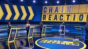 1K reactions · 15 shares | We were in a cold sweat just watching these teams go head to head on the final word! Chain Reaction with Dylan Lane, Weeknights 5p | Game Show Network | Facebook