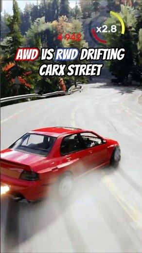 AWD Vs RWD Drifting CarX Street mobile #drift #awd #rwd #cargames #carxstreet