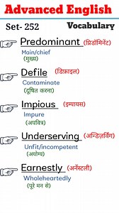 Advanced English Vocabulary Set-252 with meaning and pronunciation #englishwithadilsir #education #vocabulary #englishgrammar #English #englishspeaking #englishclass #englishvocabulary #englishteacher | English with Aadil sir