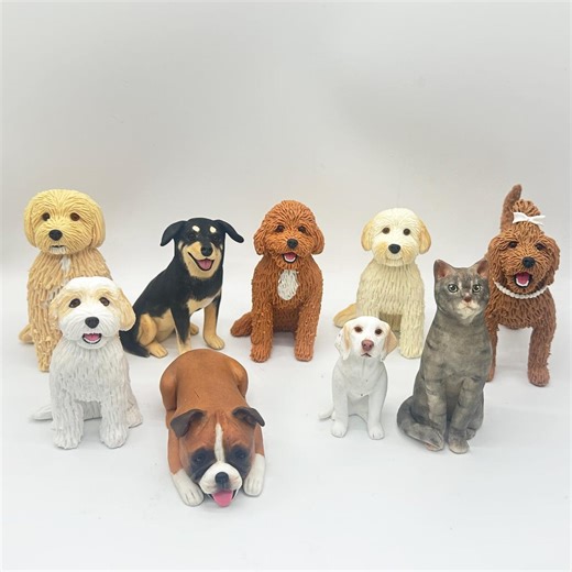 Custom Dog Wedding Cake Topper, Personalized Pet Birthday Figurine, Pet Polymer Clay Sculpture - Etsy