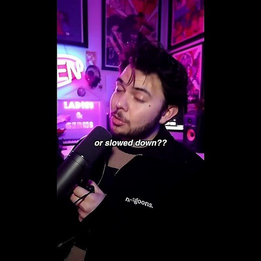 IShowEyes edit | "Does this song sound better sped up, or slowed down?"