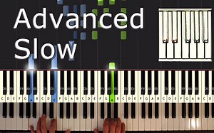 【SLOW Advanced piano tutorials】教你弹钢琴合集（慢速进阶版）