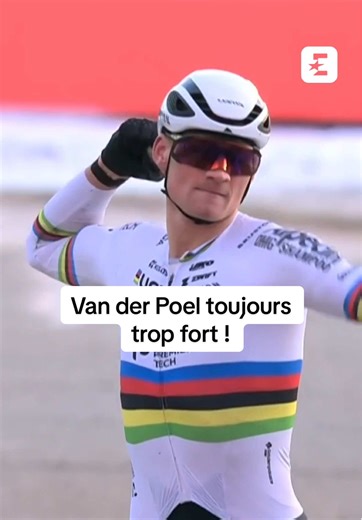 9 courses, 9 victoires et voilà Mathieu van der Poel à 20 succès d’affilée en #cyclocross après son triomphe à Zonhoven #CXWorldCup