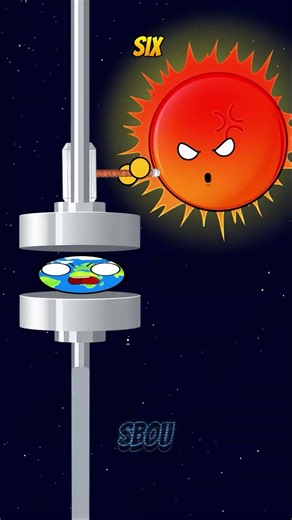 Earth's Black Hole VS Jupiter's Black Hole #space #solarsystem #planets #animation