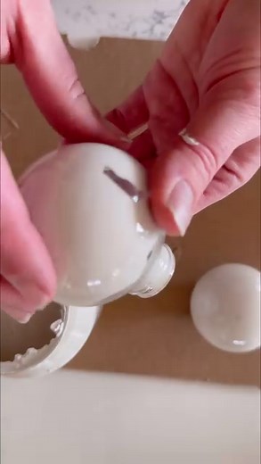 49K views · 49 reactions | Ok how pretty are these?! Such an easy DIY using clear ornaments, covering the inside with paint, use some mod podge on the outside and place some gold leaf on top. Let try, tie with pretty ribbon and you have inexpensive but look high end ornaments! . . #ornaments #christmastree #holidaydecorating #craft #craftideas #ornament #crafty #holiday #holidaydecor #christmasdecor | The Sassy Barn | Facebook