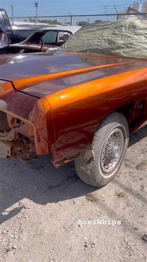 Candy Burnt Orange Chevy painted by Sudamar