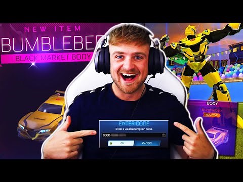 I Got a *SECRET CODE* That Unlocked the FIRST EVER BLACK MARKET CAR IN ROCKET LEAGUE! | *BUMBLEBEE*