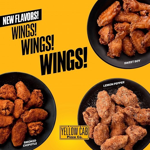 Attention chicken lovers! More delicious burst-in-your-mouth flavors coming your way! Introducing Sweet Soy, Smoked Chipotle, and Lemon Pepper flavors. Price starts at P179. | Yellow Cab Pizza Co.
