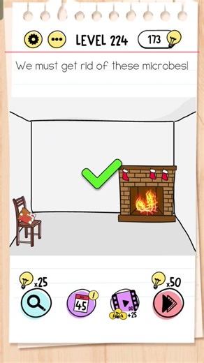 🧠 Brain Test Level 224 SOLVED! 😱 Secret Brain Move!