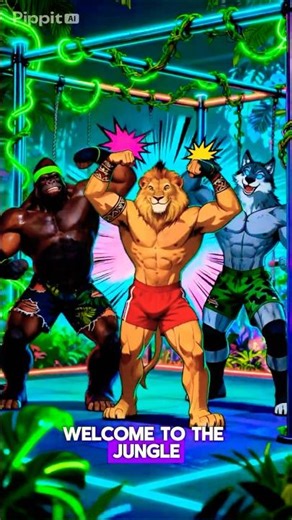 💪🐒 When Buff Animals Take Over the Wild…#shorts #NotYourAverageZoo