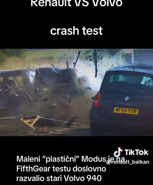Renault Modus VS Volvo Crash Test