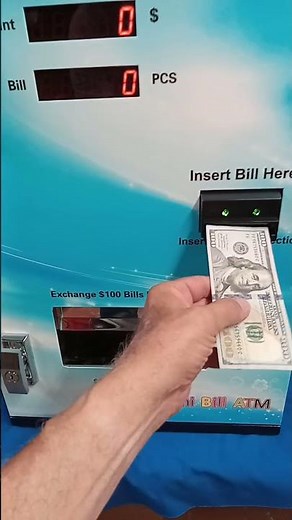 Change Machine Accepts A $100.00 Bill To Dispense Five (5) $20.00 Bills. Manufactured by XCP Corp.