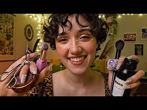 ASMR Fast and Aggressive Makeup Application 💄 (doing your makeup, clicky whispers, layered sounds)