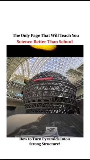 Mind Reason on Instagram: "Structures Ever Built 🏛️ The pyramid’s strength comes from smart geometry and physics, not magic. Its wide base spreads massive weight evenly into the ground, preventing collapse. As the structure rises, the gradual inward slope channels gravity downward instead of outward, reducing stress on the walls. Each stone block is compressed by the one above it, creating a self-locking system where gravity actually increases stability. The pyramid shape also minimizes exposed