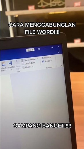 CARA MENGGABUNGKAN FILE WORD JADI SATU #fyp #tipsandtricks #tipsword