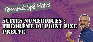 Je vous explique et démontre dans cette vidéo le Théorème du point Fixe. Thème : Suites Numériques - Limites - Démonstration de cours. Niveau : Terminale spécialité maths. Contenu : Démonstration de cours -------------------------------------------------Références------------------------------------------------------ . Lien vers une vidéo expliquant la construction des termes consécutifs d’une suite définie par récurrence : https://youtu.be/PD9cE7ZeOQc . Lien vers des vidéos sur des exercices bi