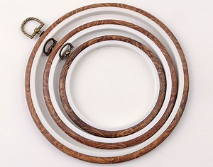 Round Wood Grain Embroidery Hoop: Retro Cross Stitch Frame - Etsy