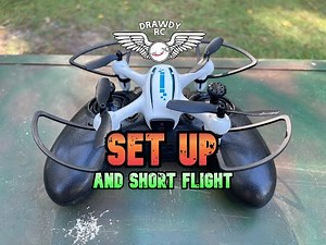 DRONE SET UP AND SHORT FLIGHT (Harbor Freight Drone)