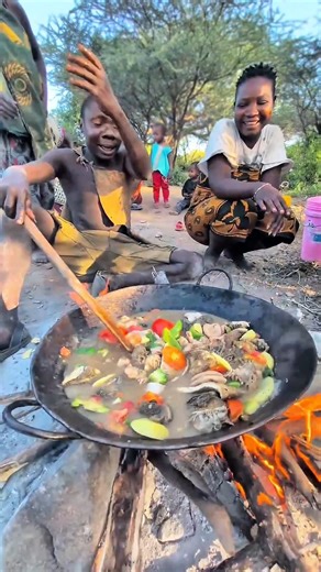 Traditional African Cooking | Elder Man’s Daily Food Routine.#shorts #triballife