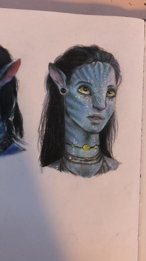 Drawing Neytiri from Avatar Movie | Step by Step Tutorial