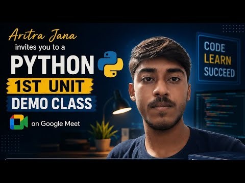 Class 12 sem 3 free damo class python first unit (part 1)