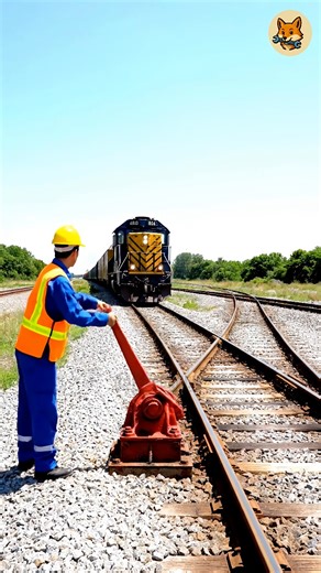 Manual Point Lever Operation in Active Rail Traffic Area #railway #train #wesel | Fixfox