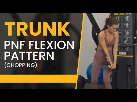 Trunk PNF flexion pattern chopping