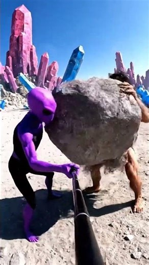 Alien vs caveman, what a disaster