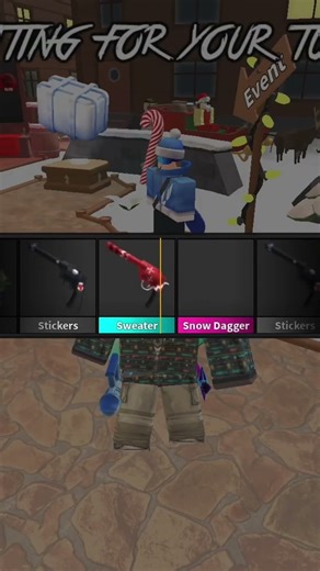 ALMOST UNBOXING THE SNOW DAGGER IN MM2 #shorts