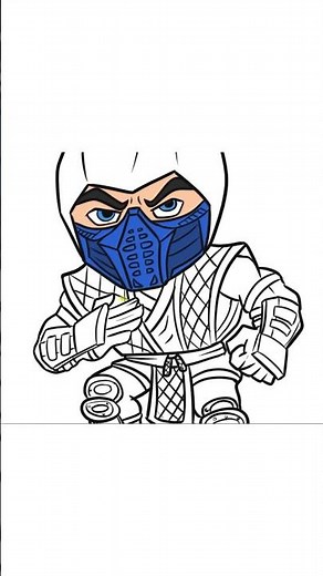 Mortal Kombat Sub Zero Drawing