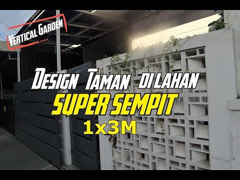 Desain Taman Belakang dan Depan rumah, Design Taman Minimalis Super Sempit 1x3 Meter