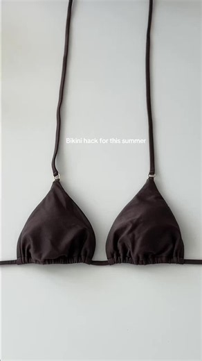Easy way to tie our bikini tops so it’s adjustable 👙🤍 #hack #bikini #adjustable #swimwear #ninetynine