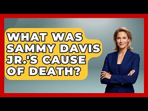 What Was Sammy Davis Jr.'s Cause Of Death? - Im a 50s Baby