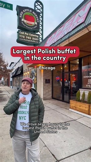 It's Casimir Pulaski Day! Chicagoans know today is a day to celebrate all things Polish. It's the perfect opportunity to add the Red Apple Buffet in Norwood Park to your list, the largest Polish buffet in the country. Friday: 4–8 PM Saturday: 12–8 PM Sunday: 12–8 PM 📍 6474 N Milwaukee Ave, Chicago, IL 🎥: @pittsburghhills #NeverOutdoneChi | Choose Chicago