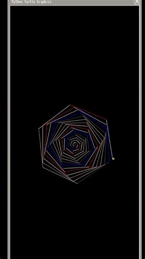 Spiral Diagram in Python | Cool Coding Trick#pythoncoding#trending#shorts#youtubeshorts#viral