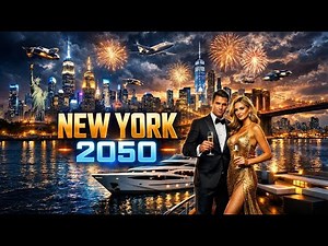 New York City 2050 🇺🇸 Ultra Realistic AI Futuristic Megacity Future World