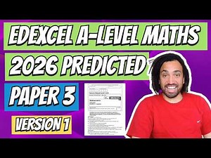2026 Edexcel Maths A-Level | Predicted Practice Paper 3 Version 1 (Challenging!!)