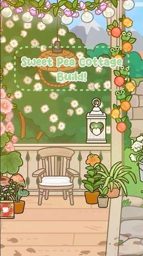 Sweet Pea Cottage Build! 🍃 #sharkyshark #tocaboca #tocabocaworld #tocalife #sweetpeacottage