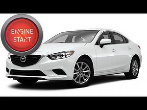 Open and Start push-button start model Mazda, 2014 and newer, with a dead key fob battery.