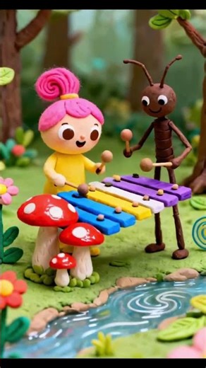 Musik aneh di hutan #clay #animation #clayart