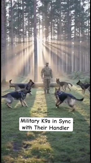 Elite Training: K9 Squad Shows Off Their Incredible Discipline #militarylife #armsday #dutybound
