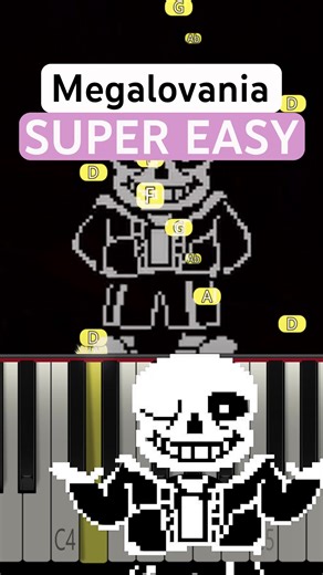 MEGALOVANIA 💀 (SUPER EASY Piano Tutorial) | Undertale | #shorts #piano #tutorial Here we go. #pianotutorial #undertale #megalovania #superEasyPiano